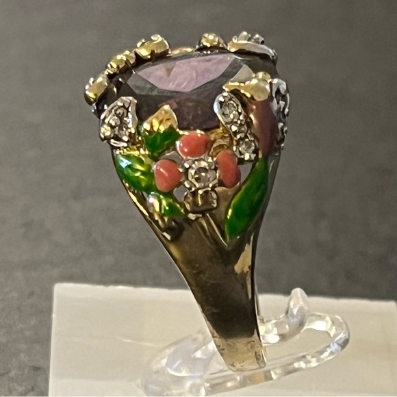 Vintage Kirks Folly Garden Fantasy Ring Size 11 - Picture 10 of 16